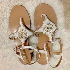 Elise sandal in white by Jack Rogers